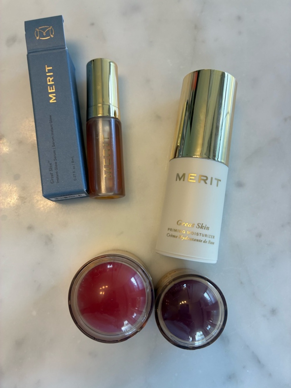 Merit Flush Balms and Great Skin